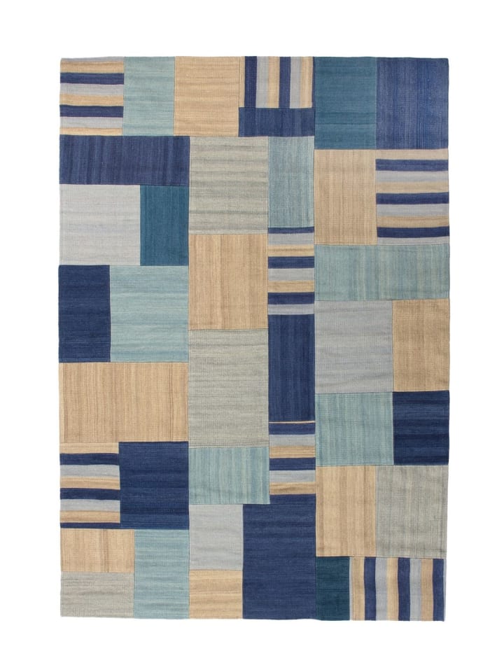 Kurzflor Teppich Ruben 310 - Blau / Multi