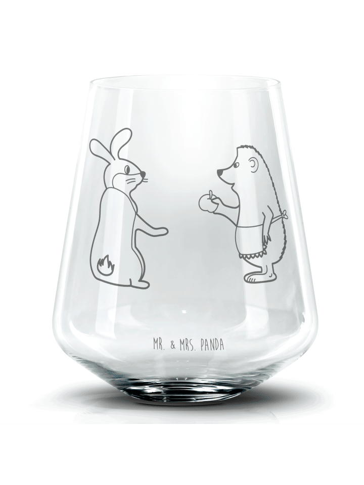 Whiskeyglas Hase Igel ohne Spruch in Transparent