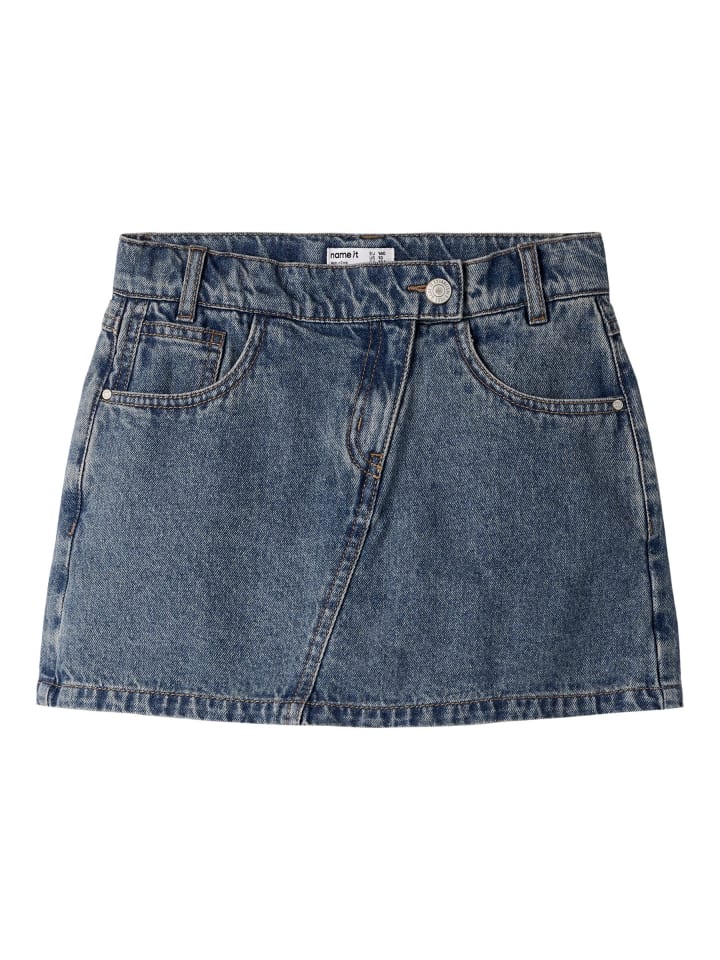 Skort in Medium Blue Denim1