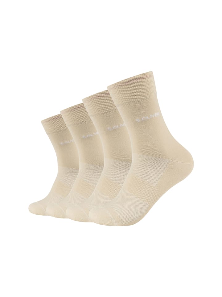 Socken 4er Pack white swan