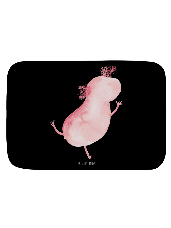 Badvorleger Axolotl Tanzen ohne Spruch in Schwarz