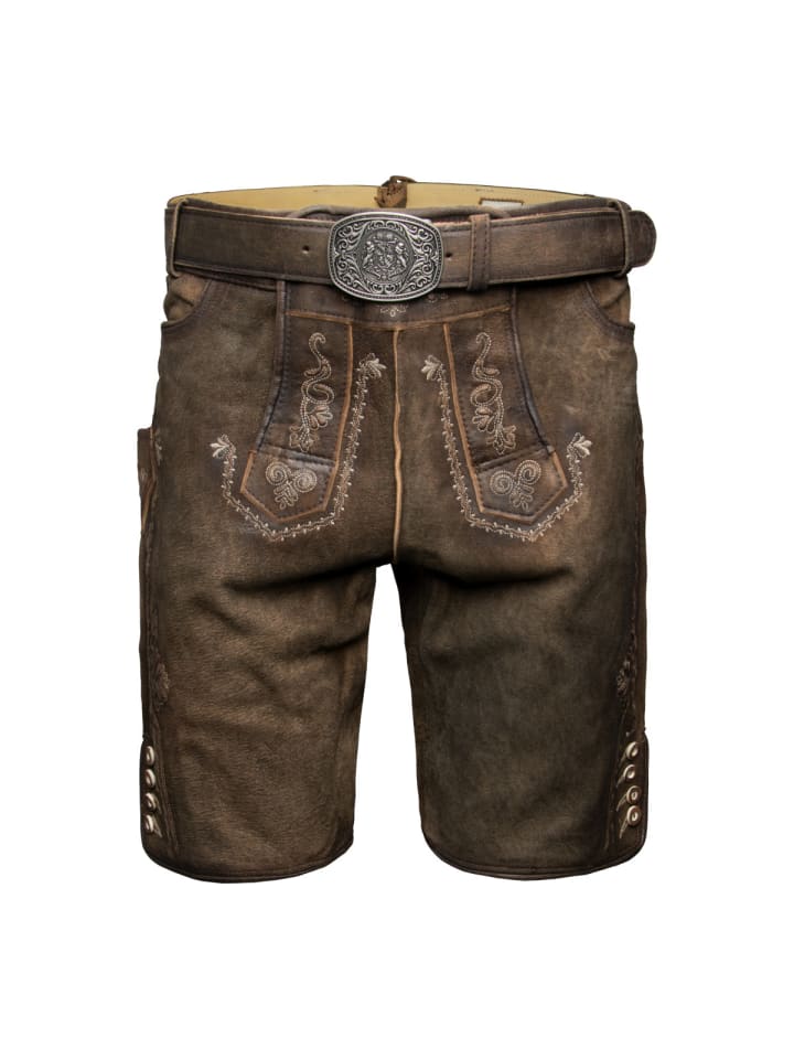 Lederhose Georg in dunkelbraun