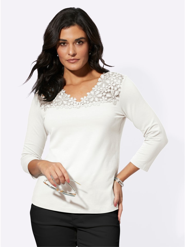 Modal-Mix-Shirt in ecru
