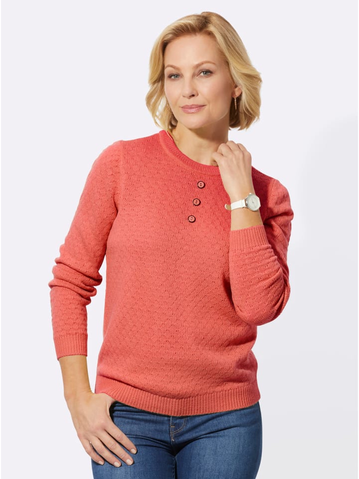 Pullover in koralle