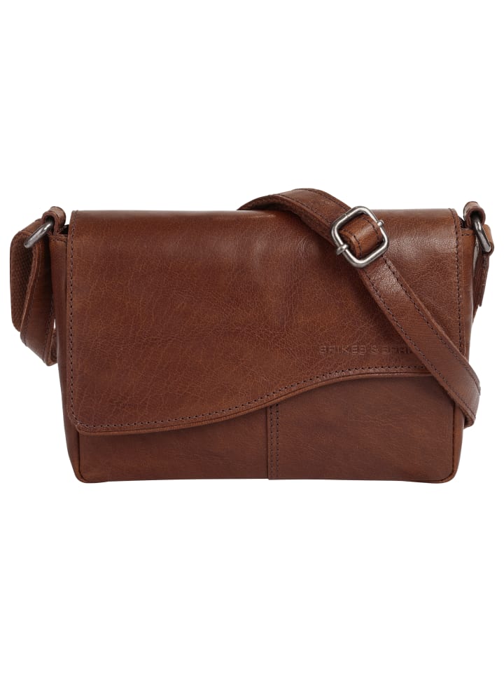 Umhängetasche echt Leder in cognac