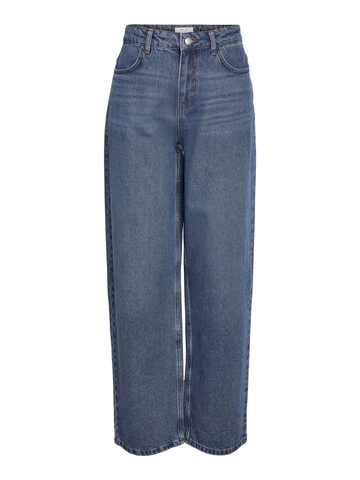 Loose Fit Jeans in Medium Blue Denim