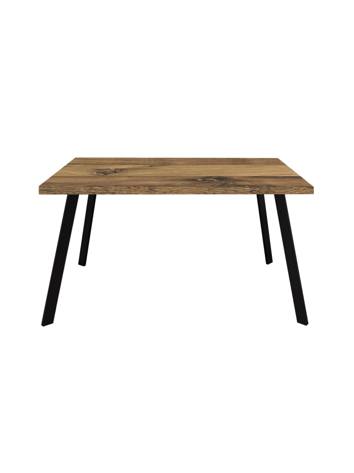 ESSZIMMERTISCH rechteckig Ediva 1 200 x 100 x 75 Esstisch Schwarz/Plankeneiche