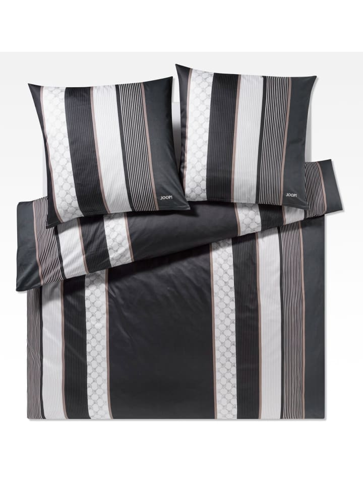 JOOP! CORNFLOWER STRIPES Garnitur 200x220 cm, Deep Stone