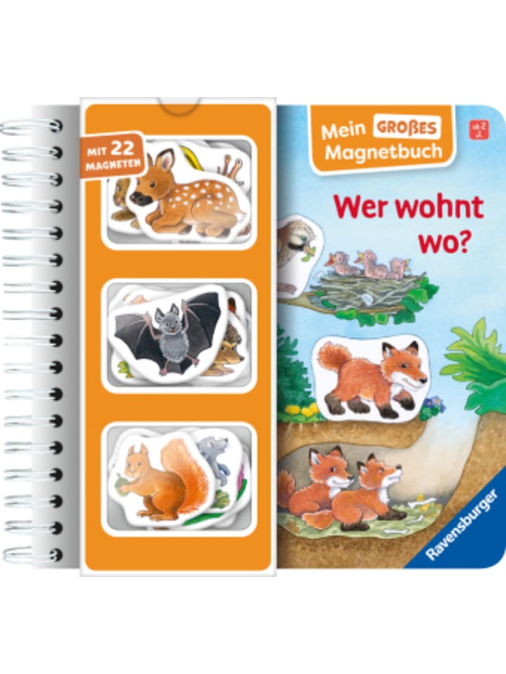Buch - Mein großes Magnetbuch - Wer wohnt wo?