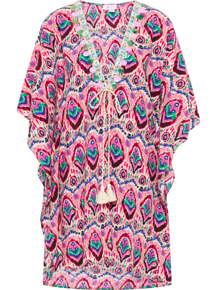 Damen Kimono in Pink Mehrfarbig