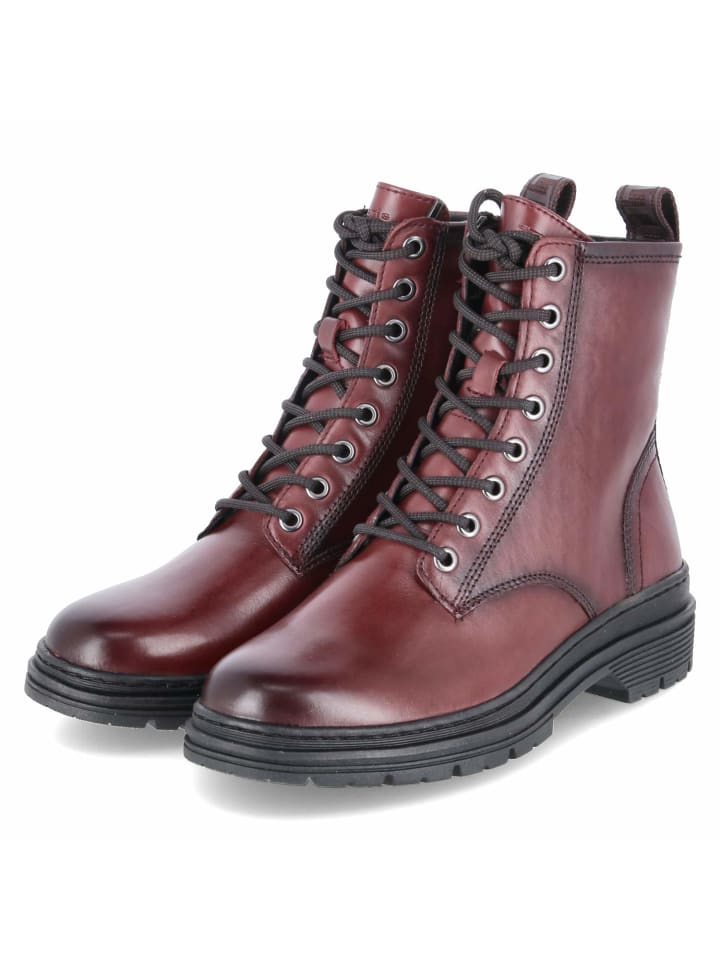 Schnürboots in rot