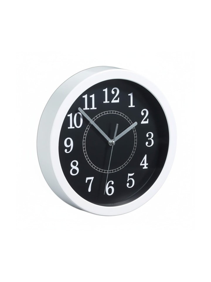 Wanduhr in Weiß - Ø 20cm