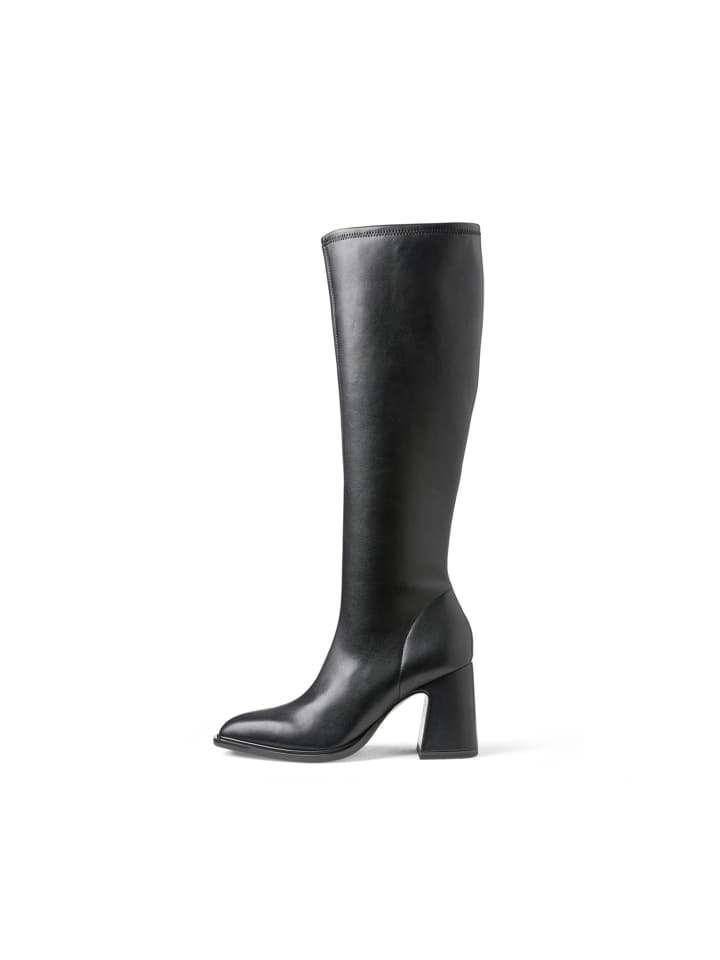 Schaftstiefel in schwarz