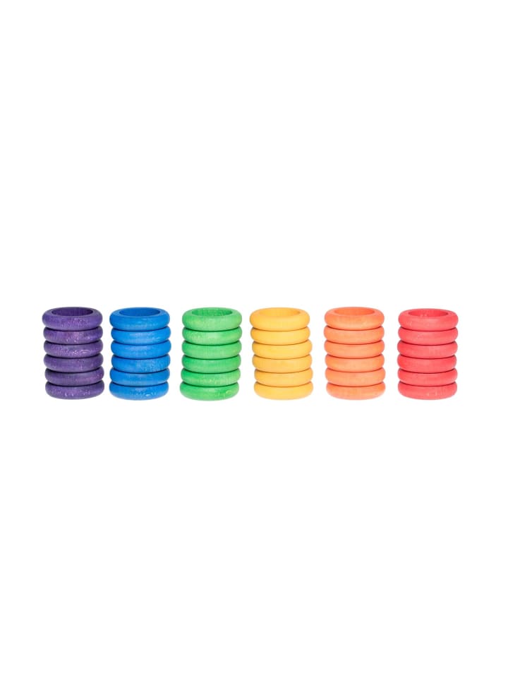 36 Ringe (6 Farben Basic) - ab 18 Monaten