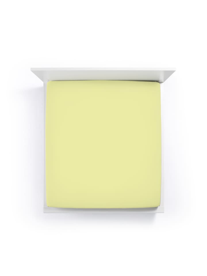 Spannbettlaken Bella Donna Jersey in Limette