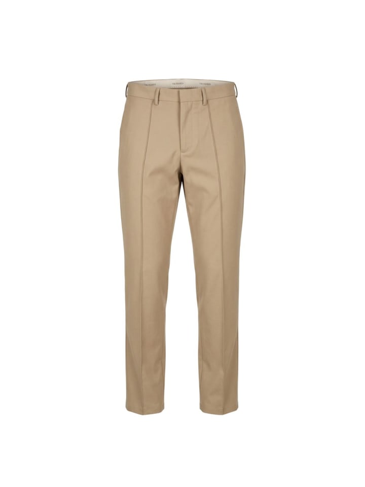 Beige Baumwolle Herren Hose
