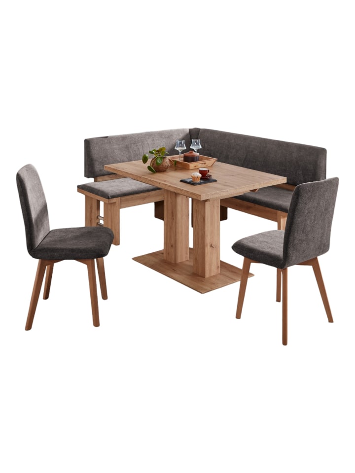ECKBANKGRUPPE Dolores für 5 Personen Dekor Artisan Braun/Anthrazit