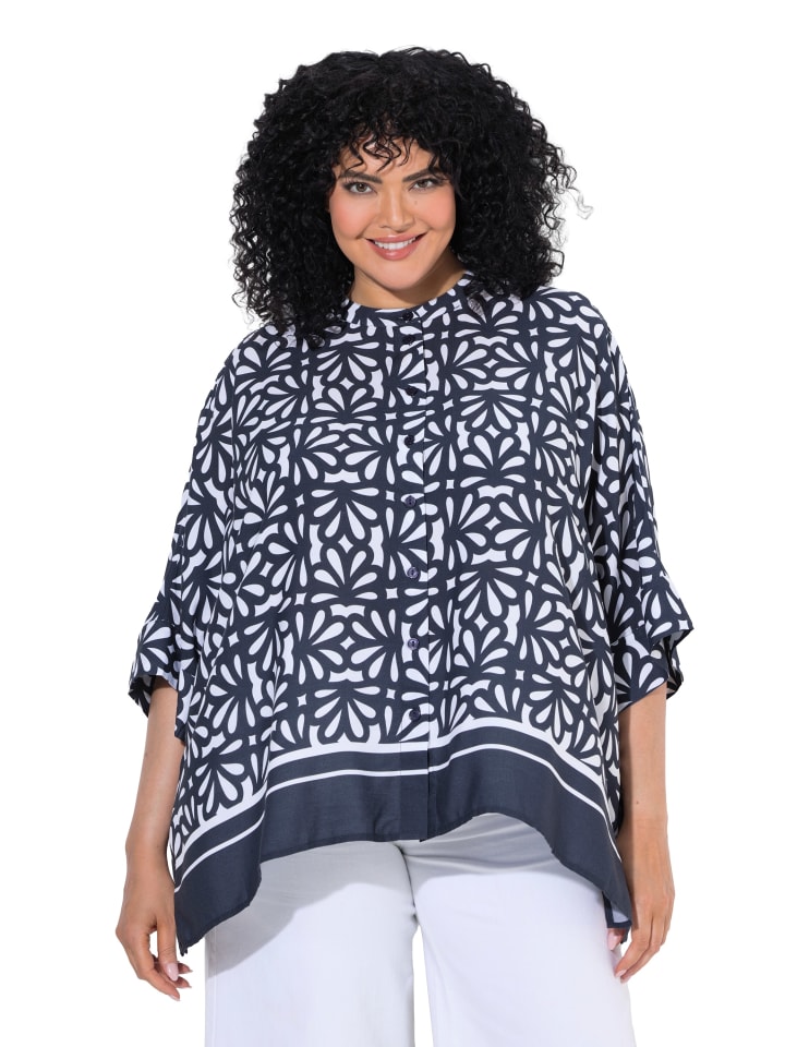Bluse in marine