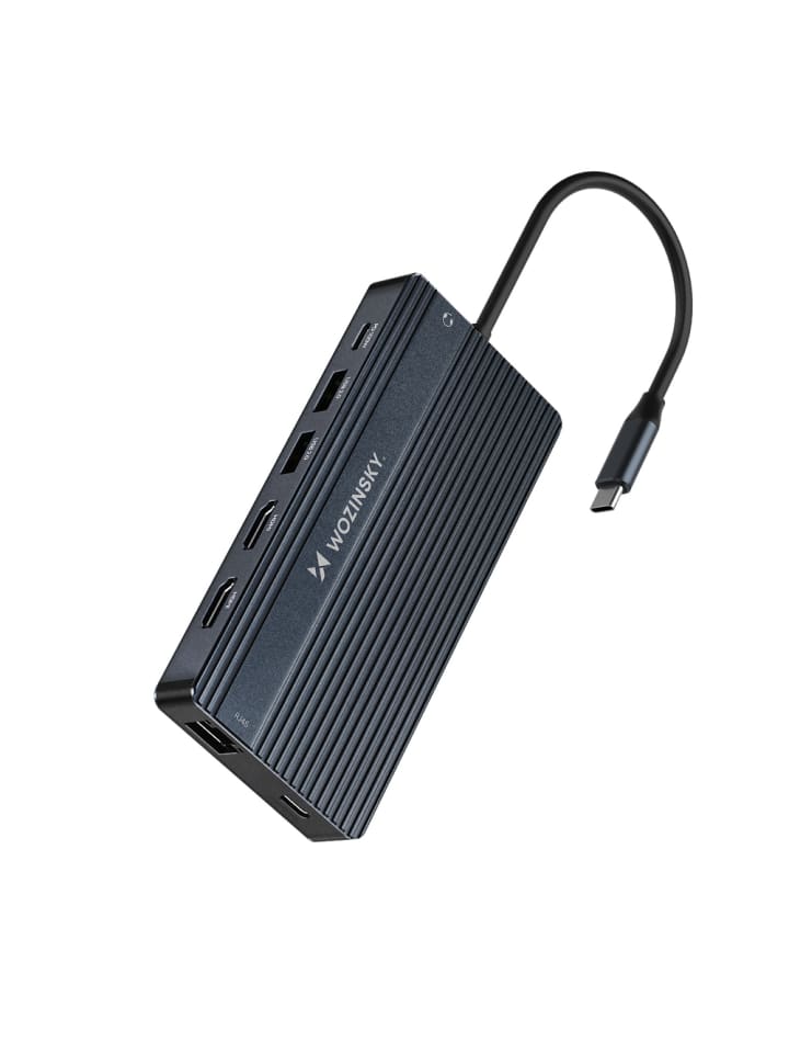WDS03Y5S 14in1 USB C Hub Aluminium Grau