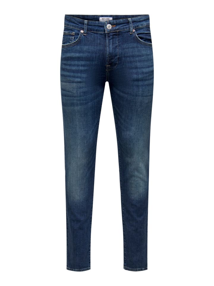 Slim Fit Jeans Basic Hose Denim Stretch Pants ONSLOOM in Dunkelblau