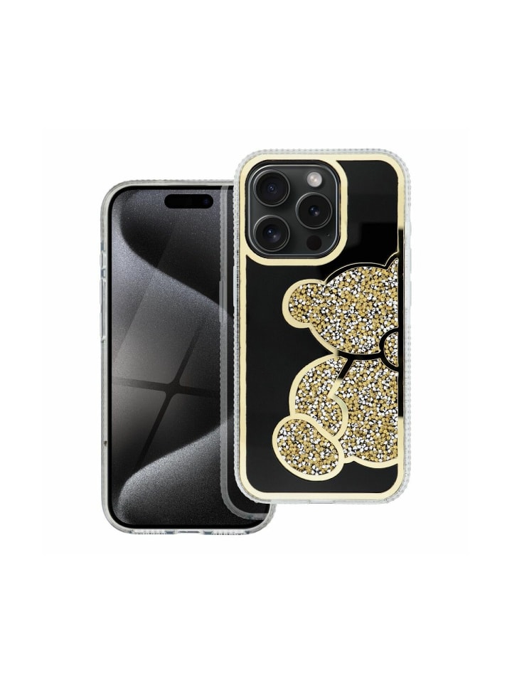 Teddy Bear Handyhülle kompatibel mit iPhone 16 Gold in Gold