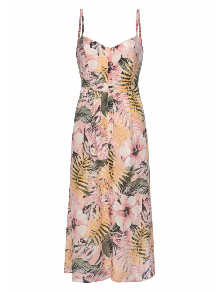 Sommerkleid in apricot-bedruckt