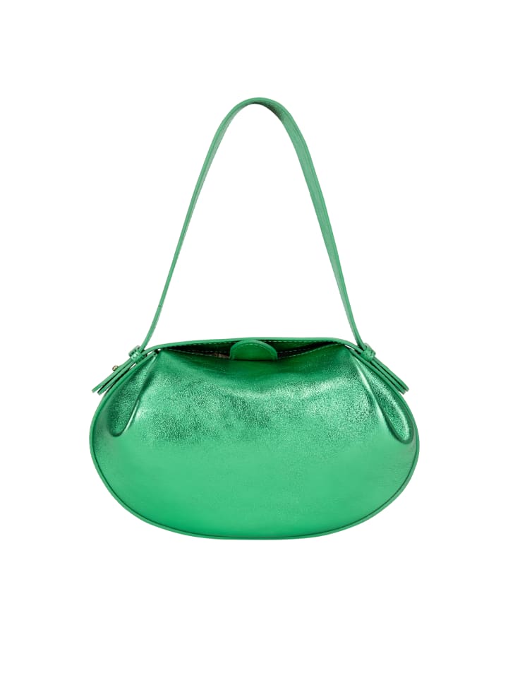 Damen Handtasche in Laminat grün