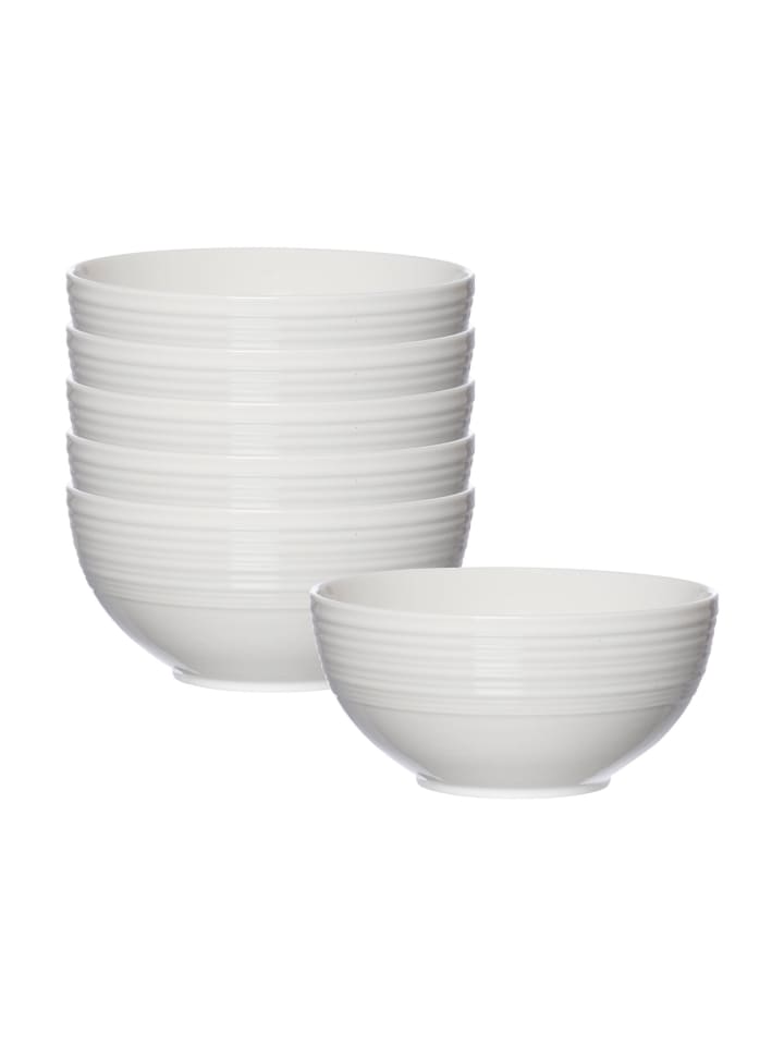 6er Set Müslischalen Levi in Weiß ø 15 cm