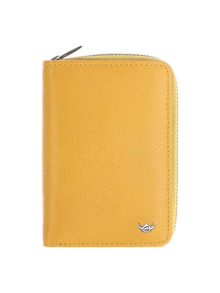 Madrid Geldbörse RFID Schutz Leder 11.5 cm senfgelb