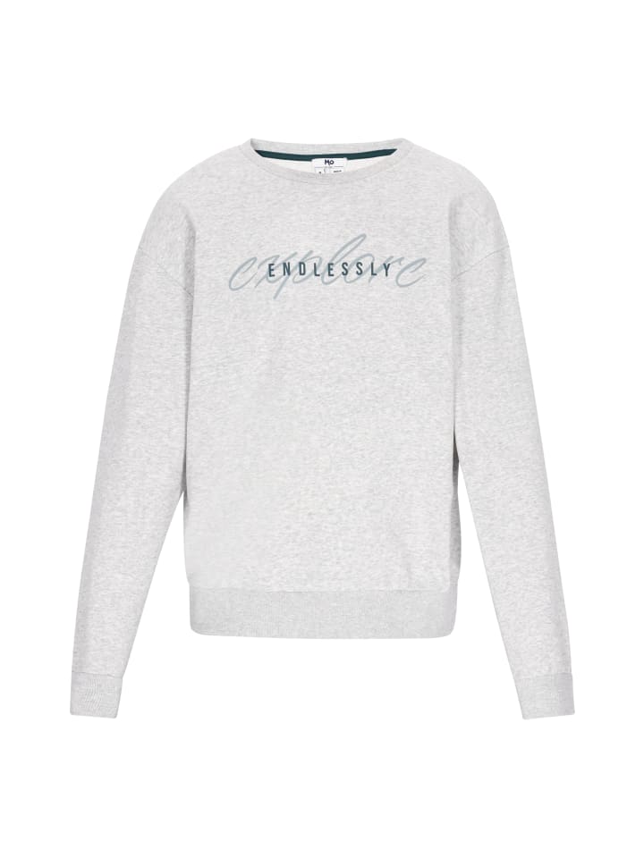 Men Sweatshirt in grey melange