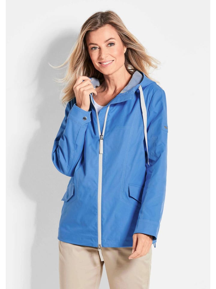 Sportive A-Linien-Jacke in blau