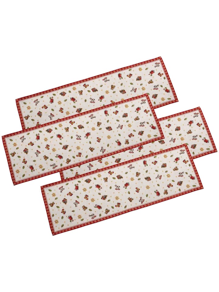 4er Set Läufer L Toy's Delight Gobelin in Bunt 96 x 32 x 0,2 cm