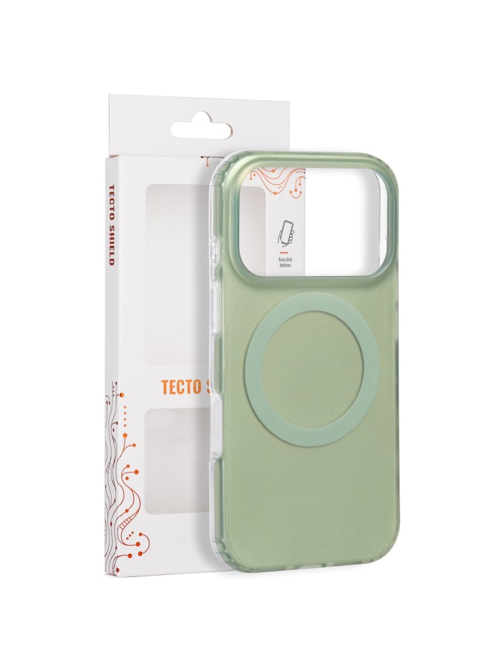 Tecto Shield Mistiq Mag Kompatibel mit iPhone 18 Pro Max / in Olivgrün