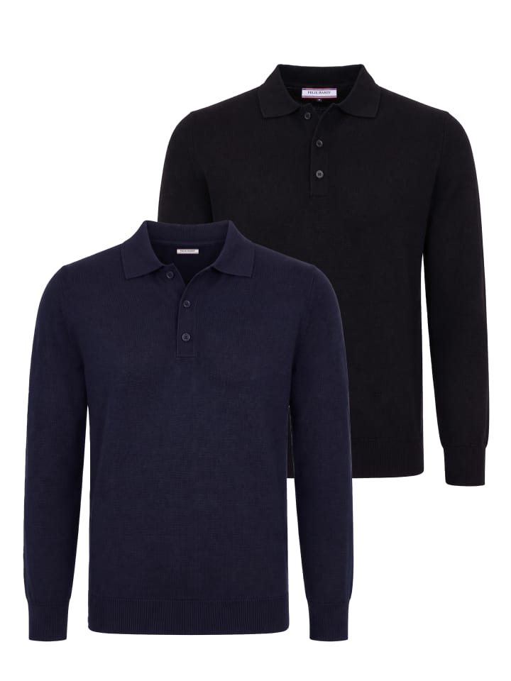 Pullover in Schwarz-Navy