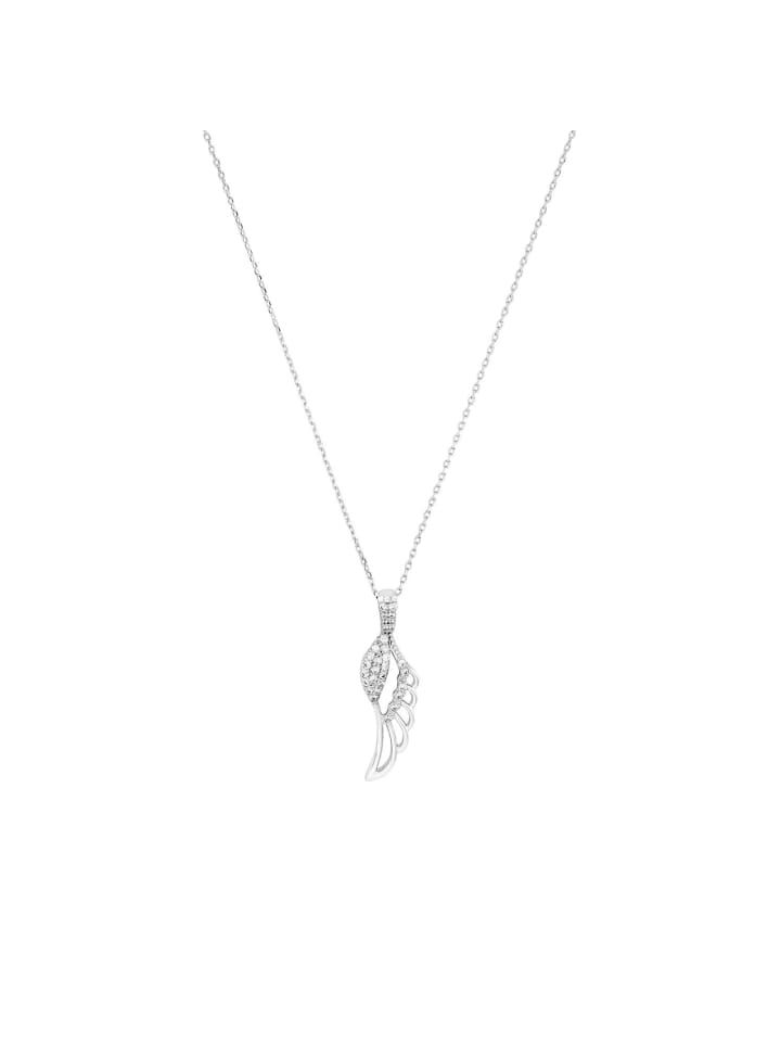 Kette mit Anhänger Silber 925, rhodiniert in Silber
