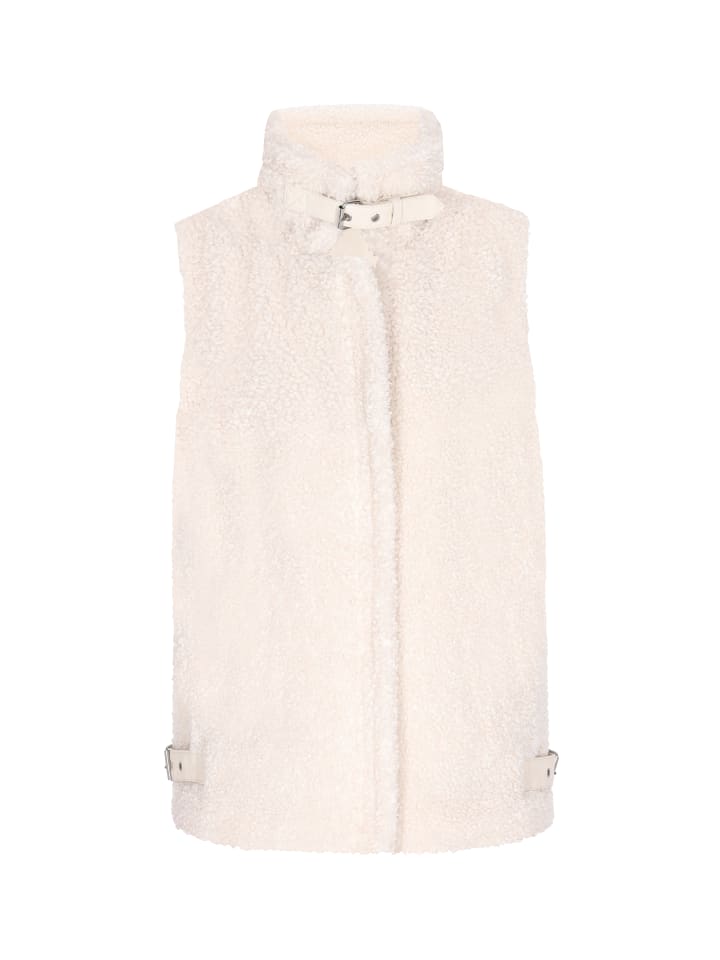 Women Vest in Wollweiss