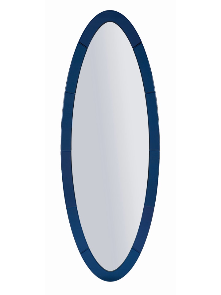 Wandspiegel mit blauem Glasrahmen, 55 x 2 x 150 cm