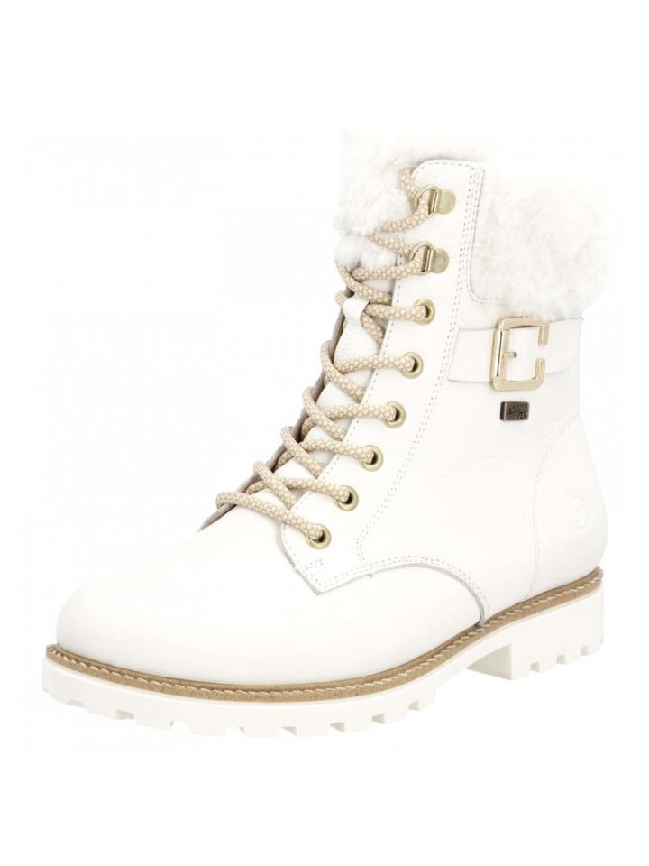 Schnürstiefel in Weiß
