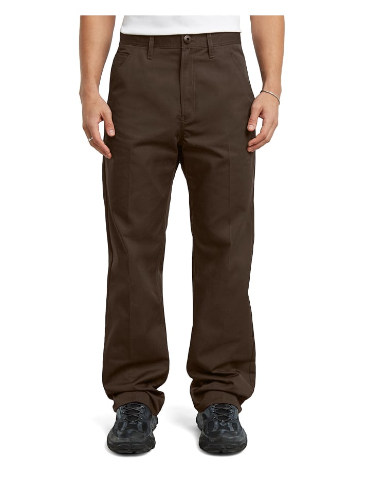 Relaxed Straight Chino deep brown