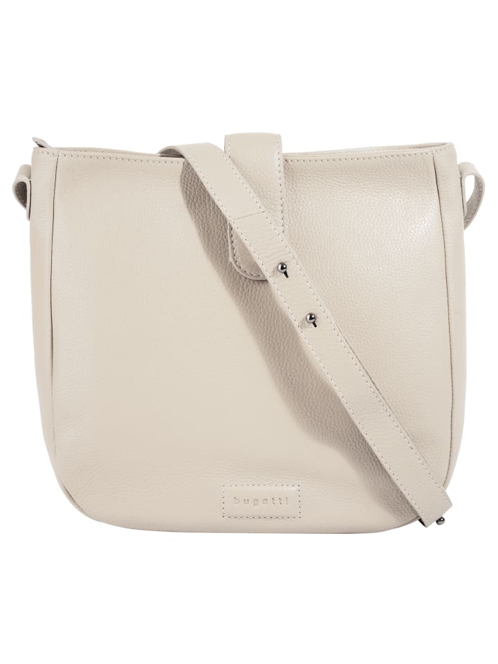 Handtasche ELSA echt Leder in weiß