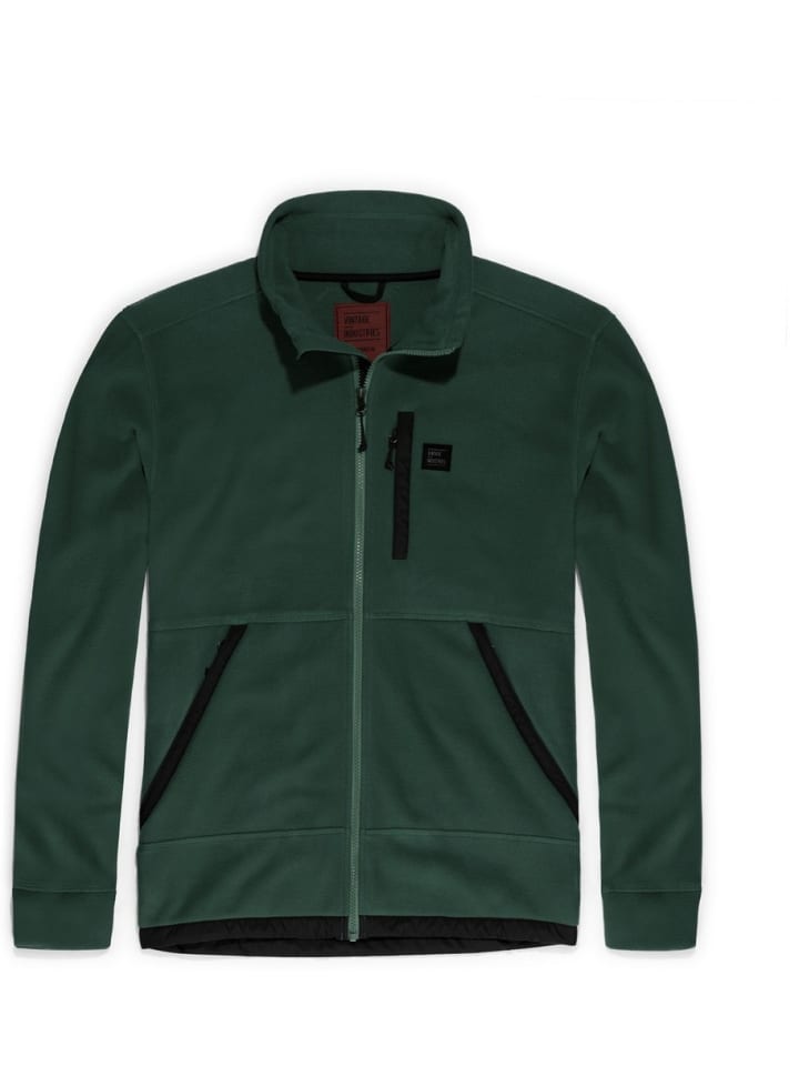 Fleecejacke/Fleecepullover in Grün