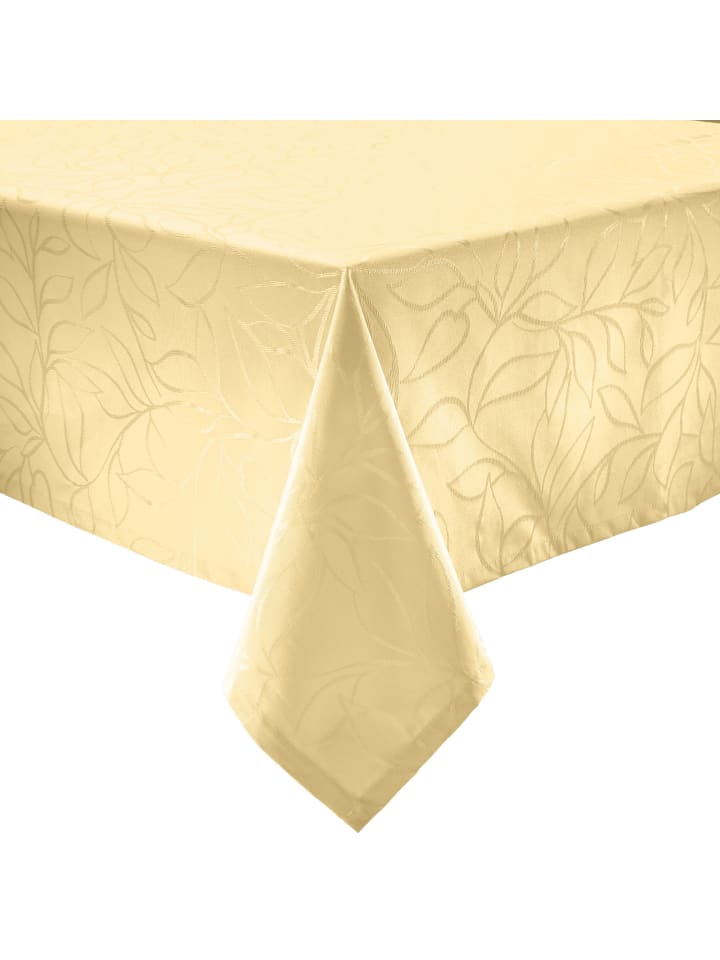 Jacquard, Baumwollmischung Outdoor-Tischdecke Terrassa in sekt