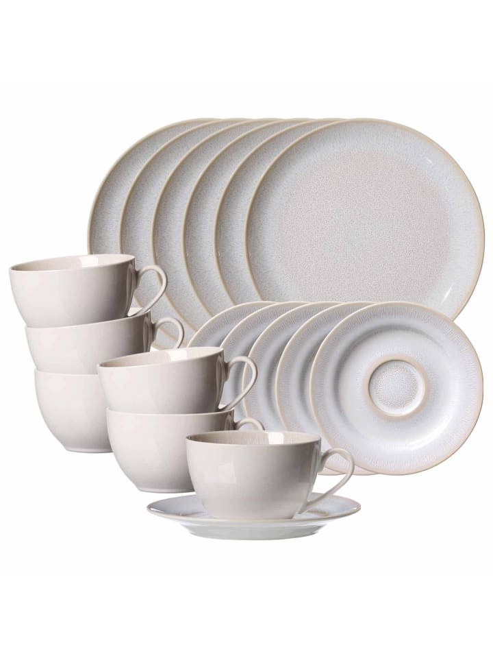 18-tlg. Kaffeeservice Laredo in Beige