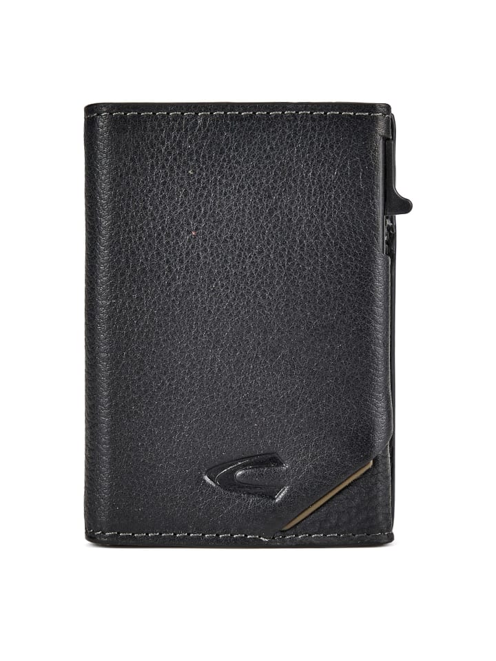Ray Geldbörse RFID Schutz Leder 6 cm black