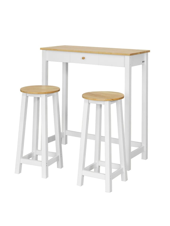 Essgruppe in Reinweiß - (W) 40 x (H) 107 x (L) 95 cm