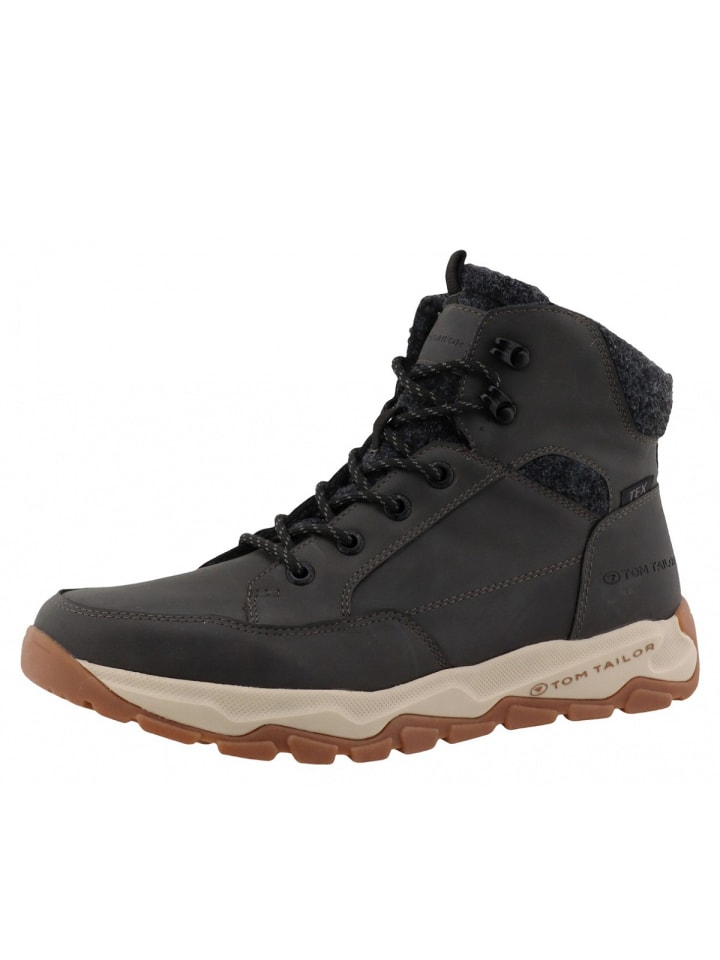 Schnürstiefel in Grau