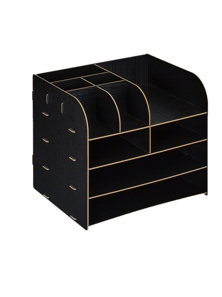 Schreibtisch Organizer in Schwarz