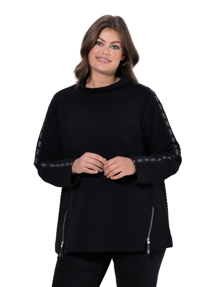 Sweatshirt in schwarz
