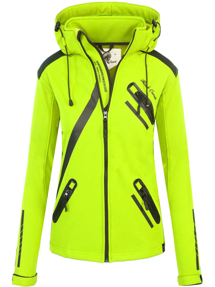 Jacke in Neongelb