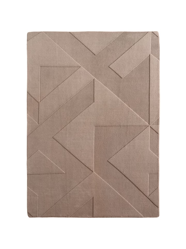 Kurzflor Teppich Pompei 1613, rechteckig - Beige